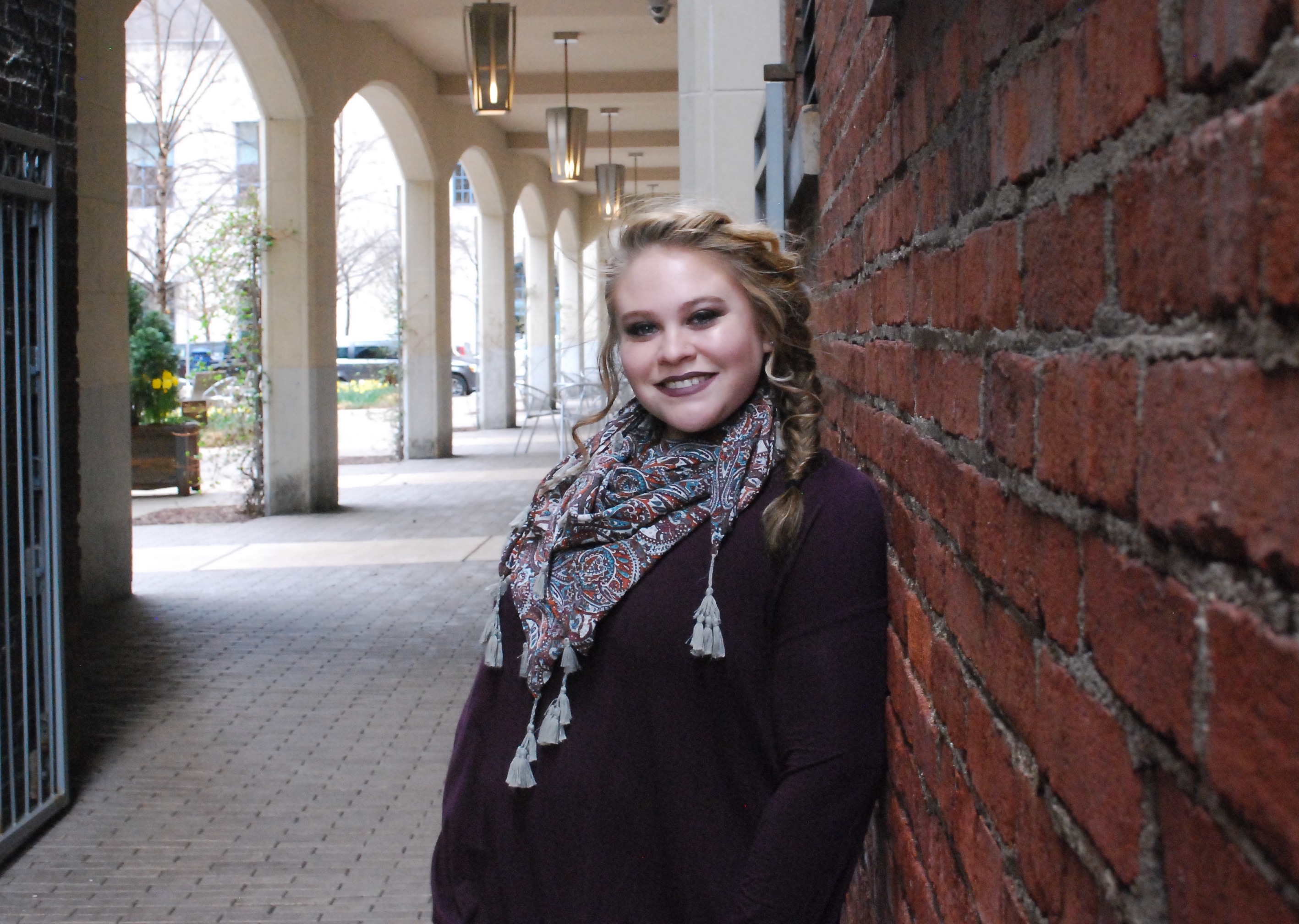 Pictured is Mary Moses, Creative Writing Major